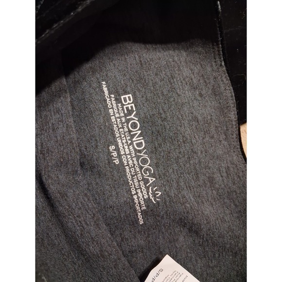 NEW! Beyond Yoga Women's Black Velvet High Waist Leggings Size S $99 - Picture 10 of 11